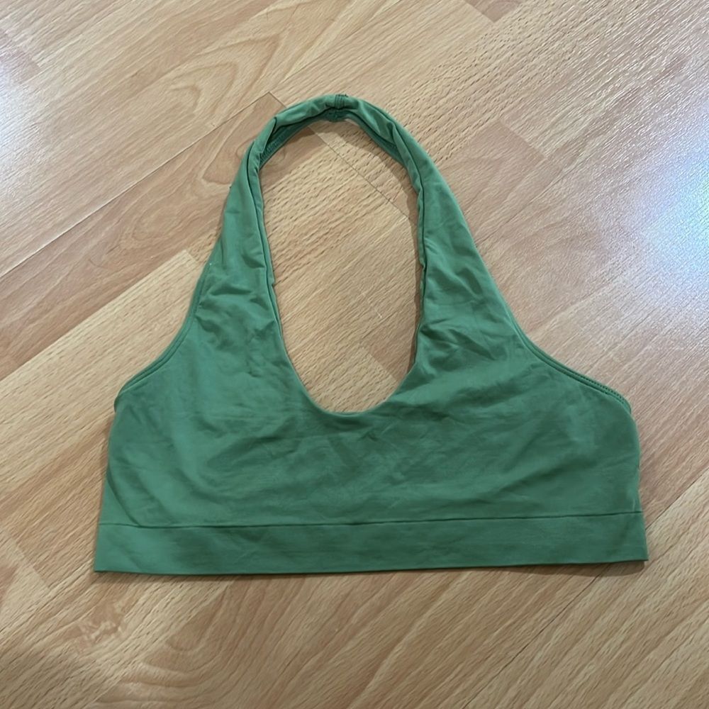 Clean lines halter bra